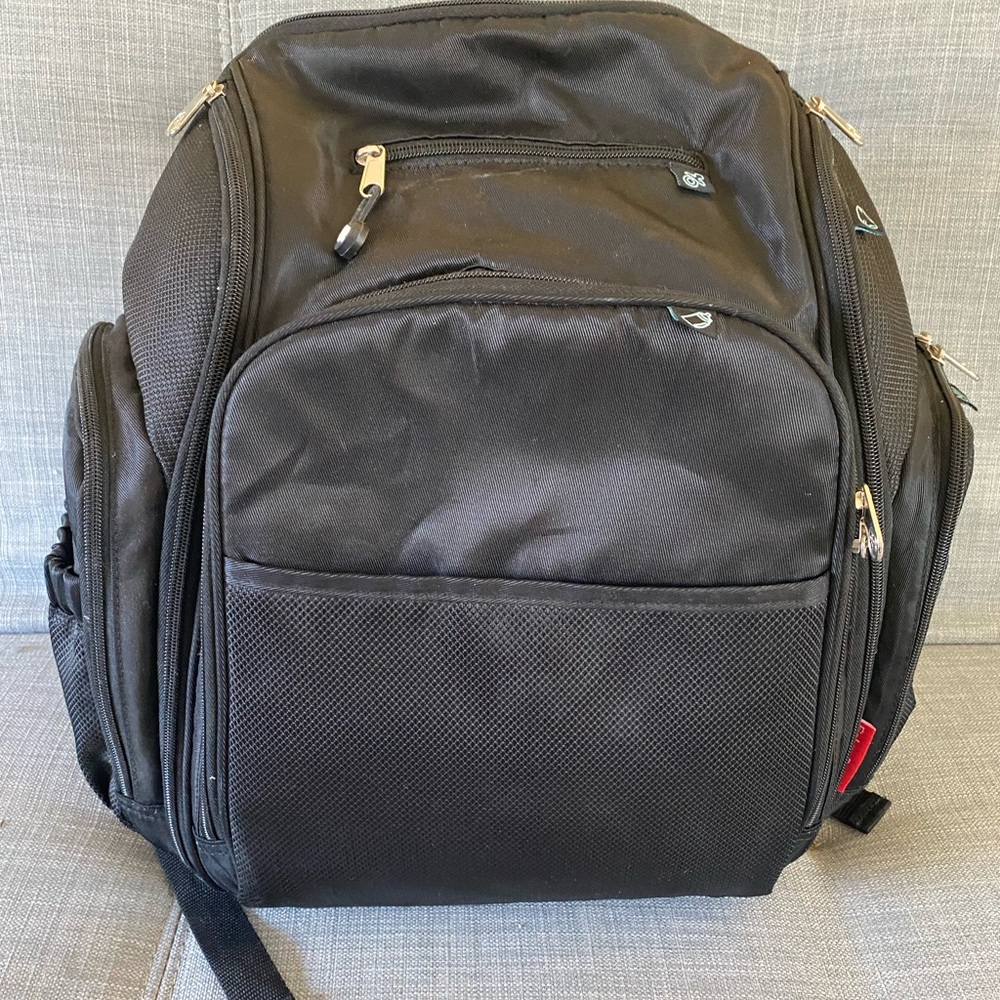 Black diaper bag